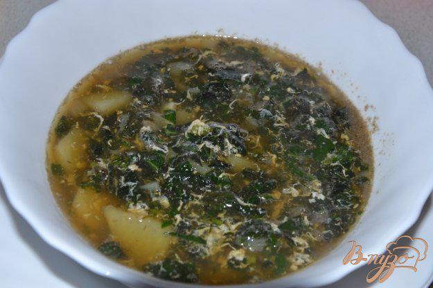 фото рецепта: Крапивный суп с яйцом
