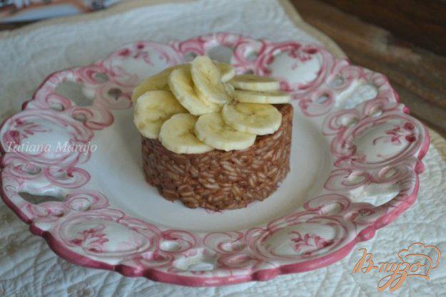 фото рецепта: Рисовая каша с шоколадом и бананами