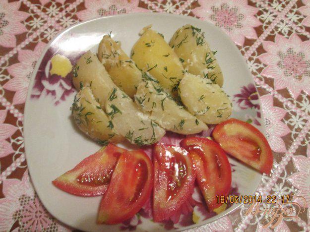 фото рецепта: Молодая картошка со сметаной