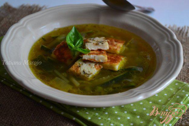 фото рецепта: Овощной суп с омлетом