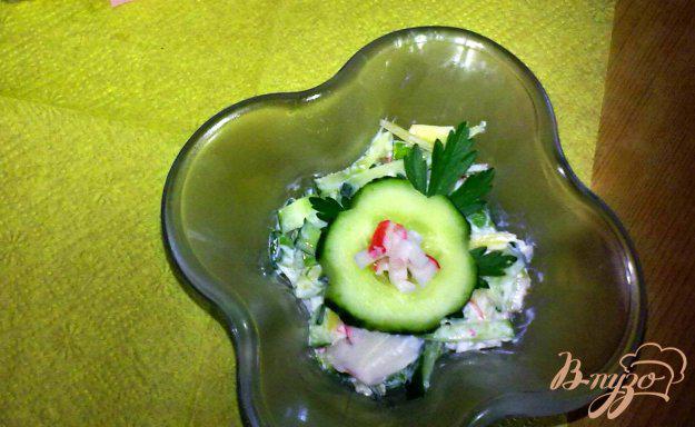 фото рецепта: Салат с крабовыми палочками «Сюжет»