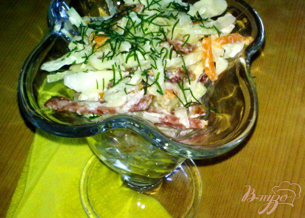 фото рецепта: Салат с капустой «Цветной»