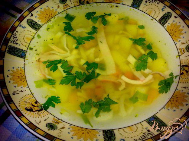 фото рецепта: Суп с кальмаром