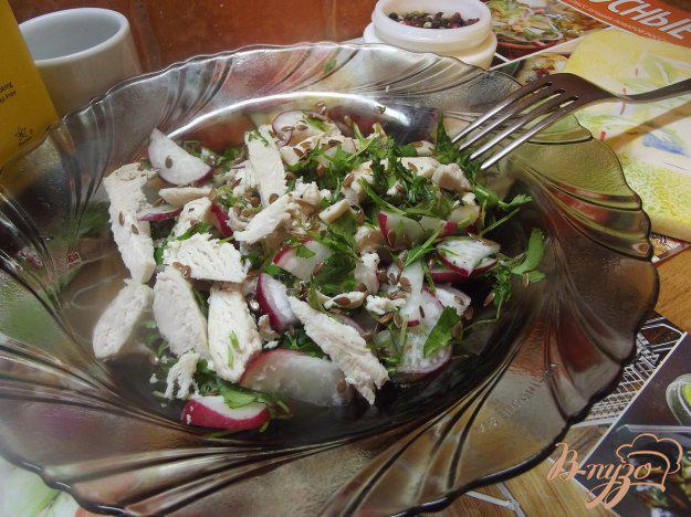 фото рецепта: Салат куриный с теплой заправкой