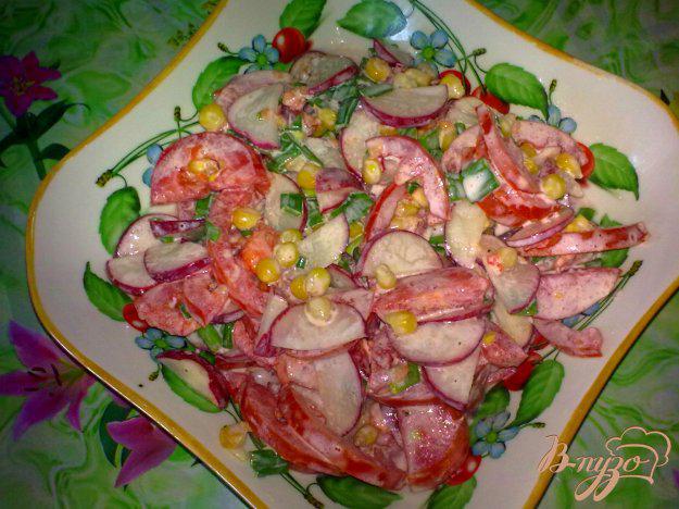 фото рецепта: Салат овощной с редисом