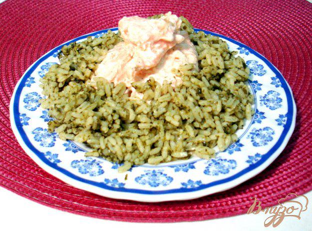 фото рецепта: Рис со шпинатом (спанакоризо)