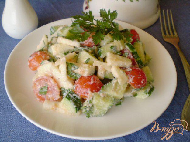 фото рецепта: Овощной салат с кольраби