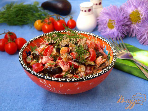 фото рецепта: Тёплый салат из баклажанов