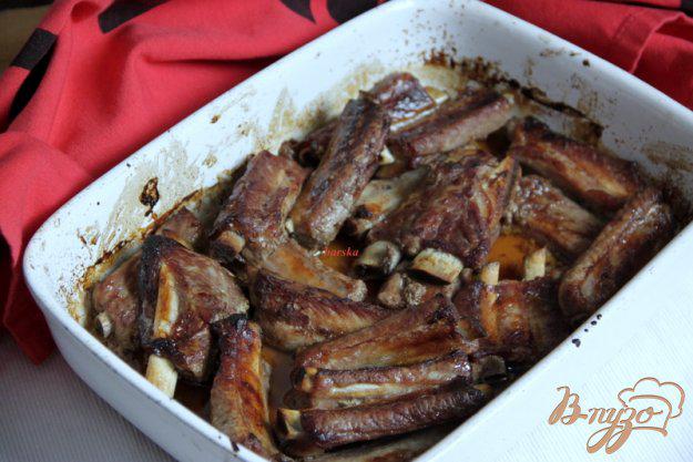 фото рецепта: Свиные рёбрышки в вишнёвом маринаде