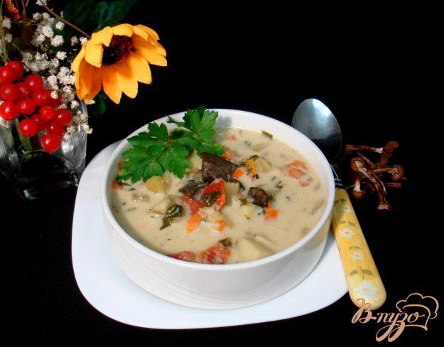 фото рецепта: Грибной суп с сырочками