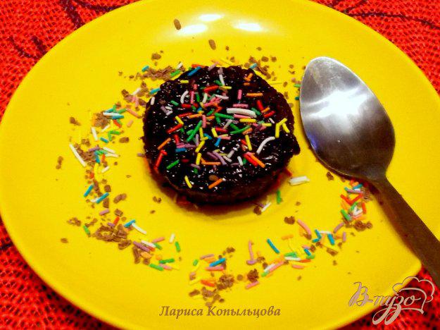 фото рецепта: Шоколадное пирожное в свч