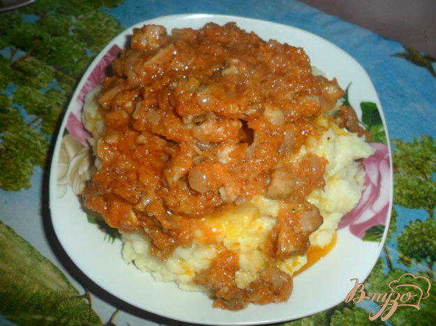 фото рецепта: Картофельное пюре с мясом и овощами
