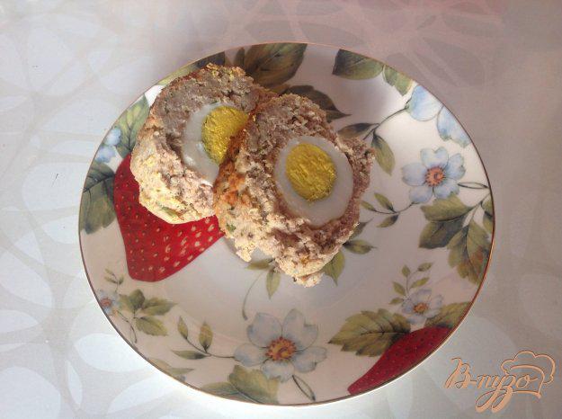 фото рецепта: Рулет из фарша с яйцом