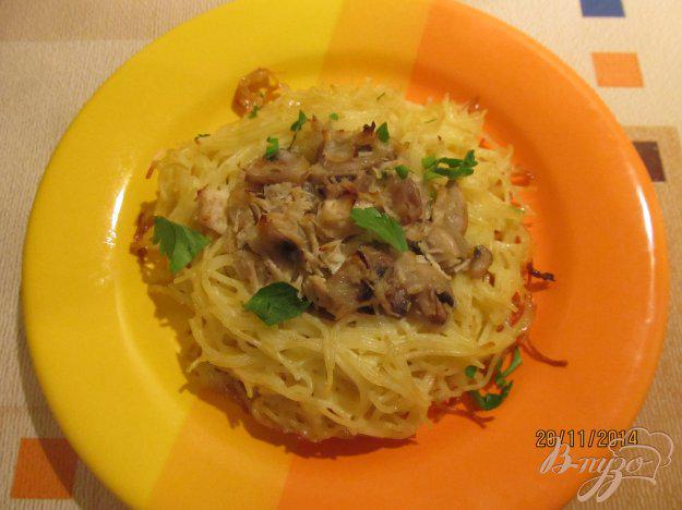фото рецепта: Гнезда из спагетти
