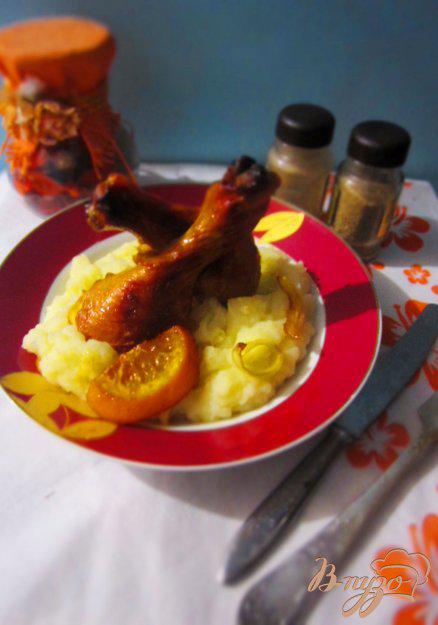 фото рецепта: Куриные голени маринованные в соево-апельсиновом маринаде