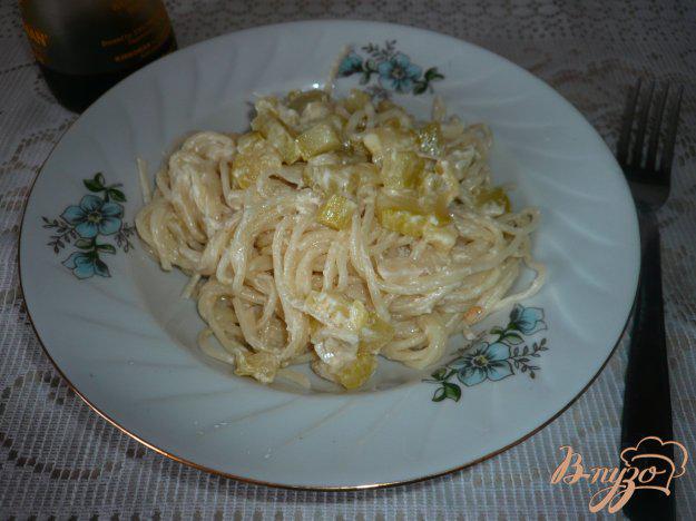 фото рецепта: Спагетти с соусом из кабачка