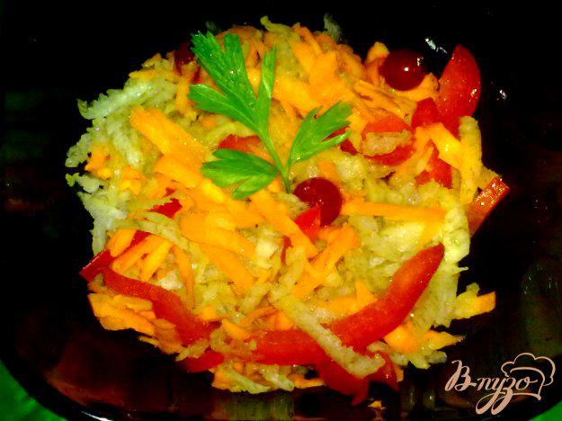 фото рецепта: Салат из дайкона с красной смородиной