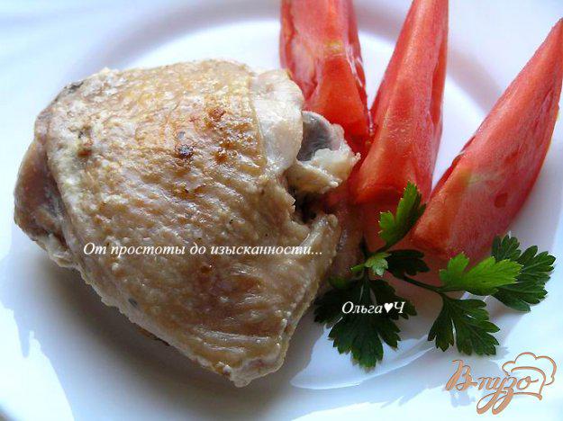 фото рецепта: Куриные бедра в сливочном соусе