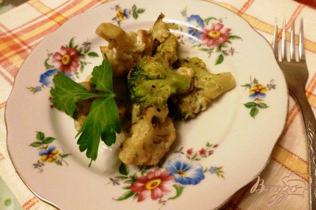 фото рецепта: Гарнир из брокколи и цветной капусты