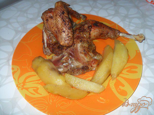фото рецепта: Курица с картофелем в рукаве