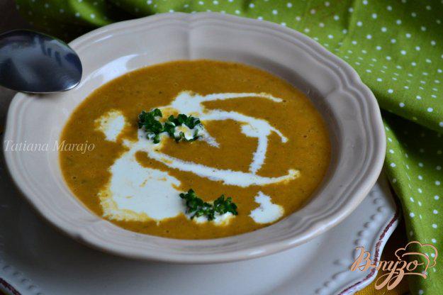 фото рецепта: Овощной суп с печеной тыквой