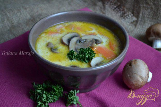 фото рецепта: Сливочный суп с шампиньонами
