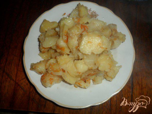фото рецепта: Тушеный картофель с салом