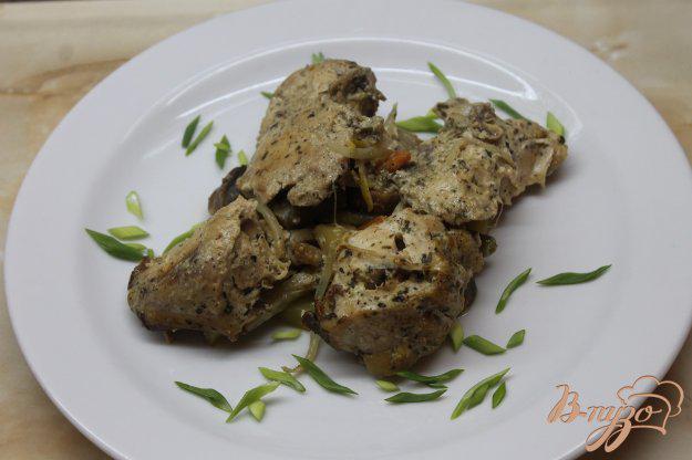 фото рецепта: Запеченная курица с овощным рататуем