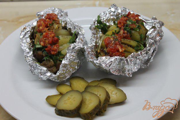 фото рецепта: Картофель по - домашнему с беконом и аджикой