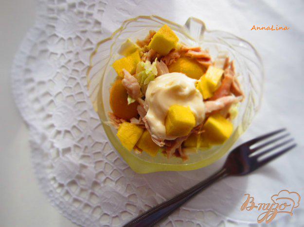 фото рецепта: Салат с курицы и манго