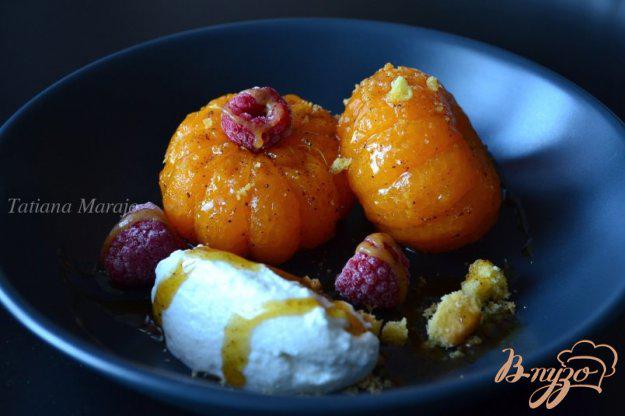 фото рецепта: Десерт с карамелизированными мандаринами