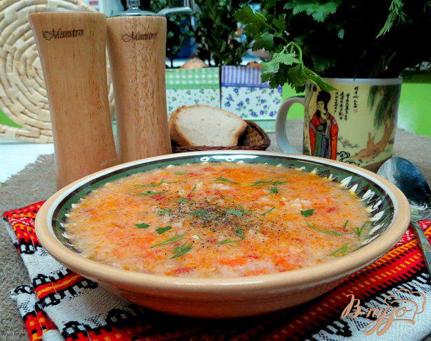 фото рецепта: Томатный суп с рисом