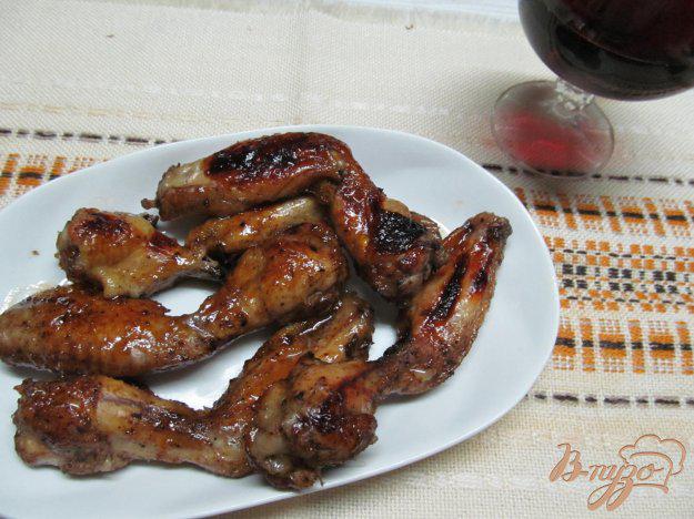 фото рецепта: Куриные крылья в медовом соусе