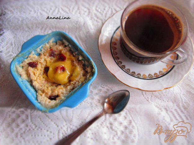 фото рецепта: Холодный завтрак из овсянки и клюквы