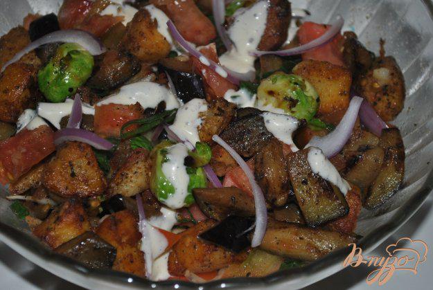 фото рецепта: Теплый салат с картофелем и овощами