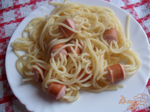 фото рецепта: Спагетти с сосиской