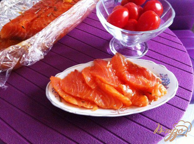 фото рецепта: Слабосоленая лосось в апельсиновом маринаде