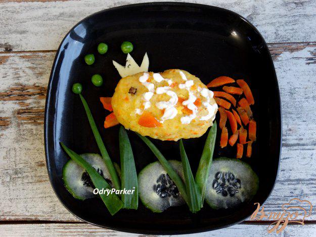 фото рецепта: Рыбно-морковная котлета «Золотая рыбка»