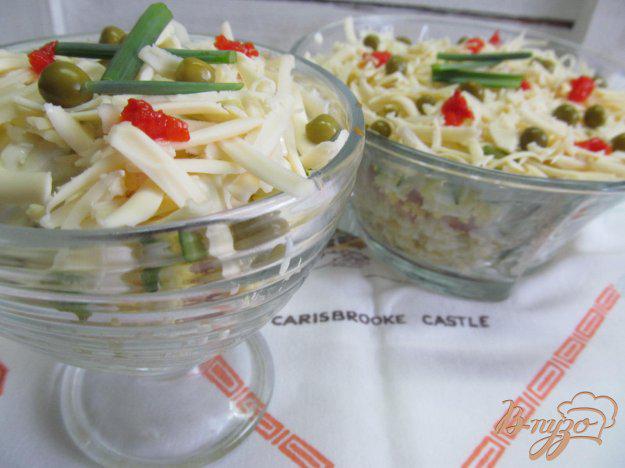 фото рецепта: Капустный салат с ветчиной и огурцом