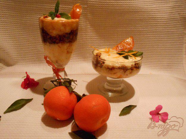 фото рецепта: Десерт с хурмой и апельсином
