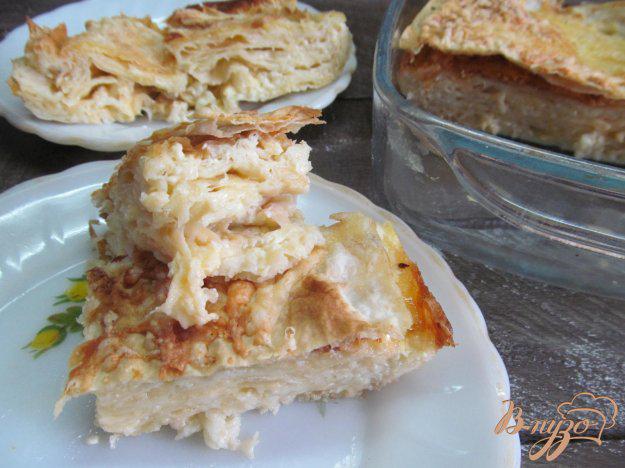 фото рецепта: Слоеный сырный пирог в лаваше