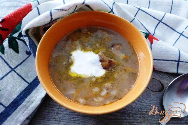 фото рецепта: Суп с солеными грибами и перловкой