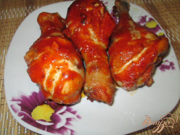 фото рецепта: Куриные голени запеченные в духовке с соусом