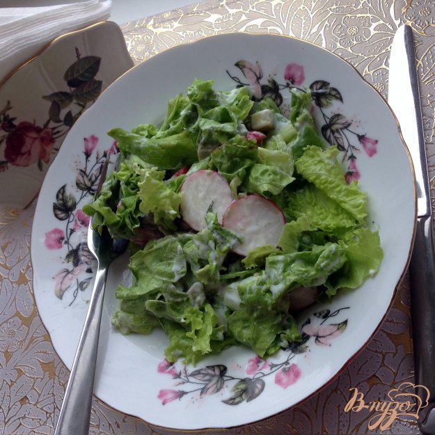 фото рецепта: Салат с авокадо и редисом