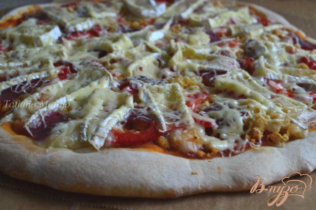 фото рецепта: Пицца с нутом и сладким перцем