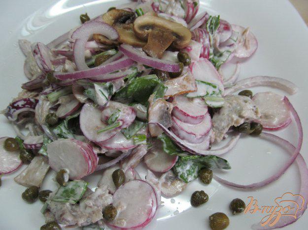 фото рецепта: Салат из мяса с редисом