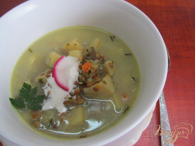 фото рецепта: Суп с чечевицей и шпинатом
