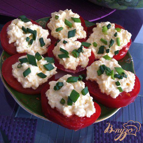 фото рецепта: Сырный салат с помидорами