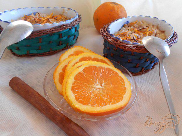 фото рецепта: Рисовый пудинг с корицей и апельсином