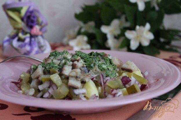 фото рецепта: Немецкий картофельный салат с сельдью